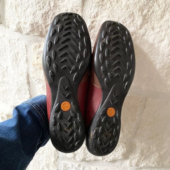 Sesto Meucci Shoes Mens  Sz 11 Brown Red Leather Slip On Tassel Driving  Loafers - Picture 7 of 7